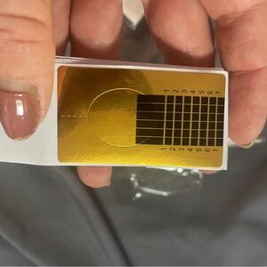Gold Nail Form Stickers-95